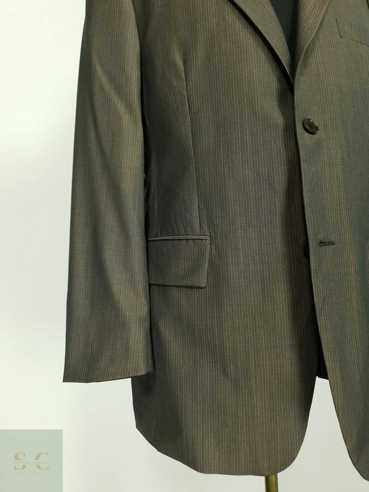 Blazer Sastre de Lana a Rayas Diplomáticas Roy Robson Talla M 3