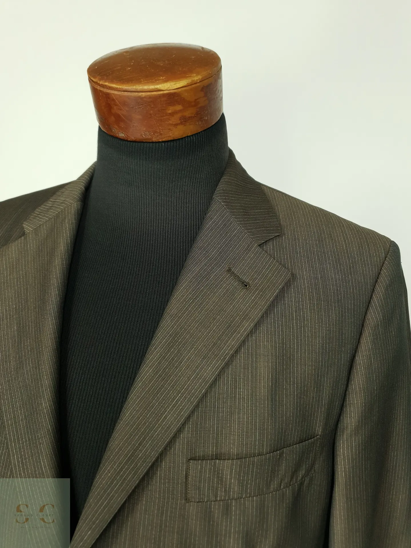 Blazer Sastre de Lana a Rayas Diplomáticas Roy Robson Talla M 5