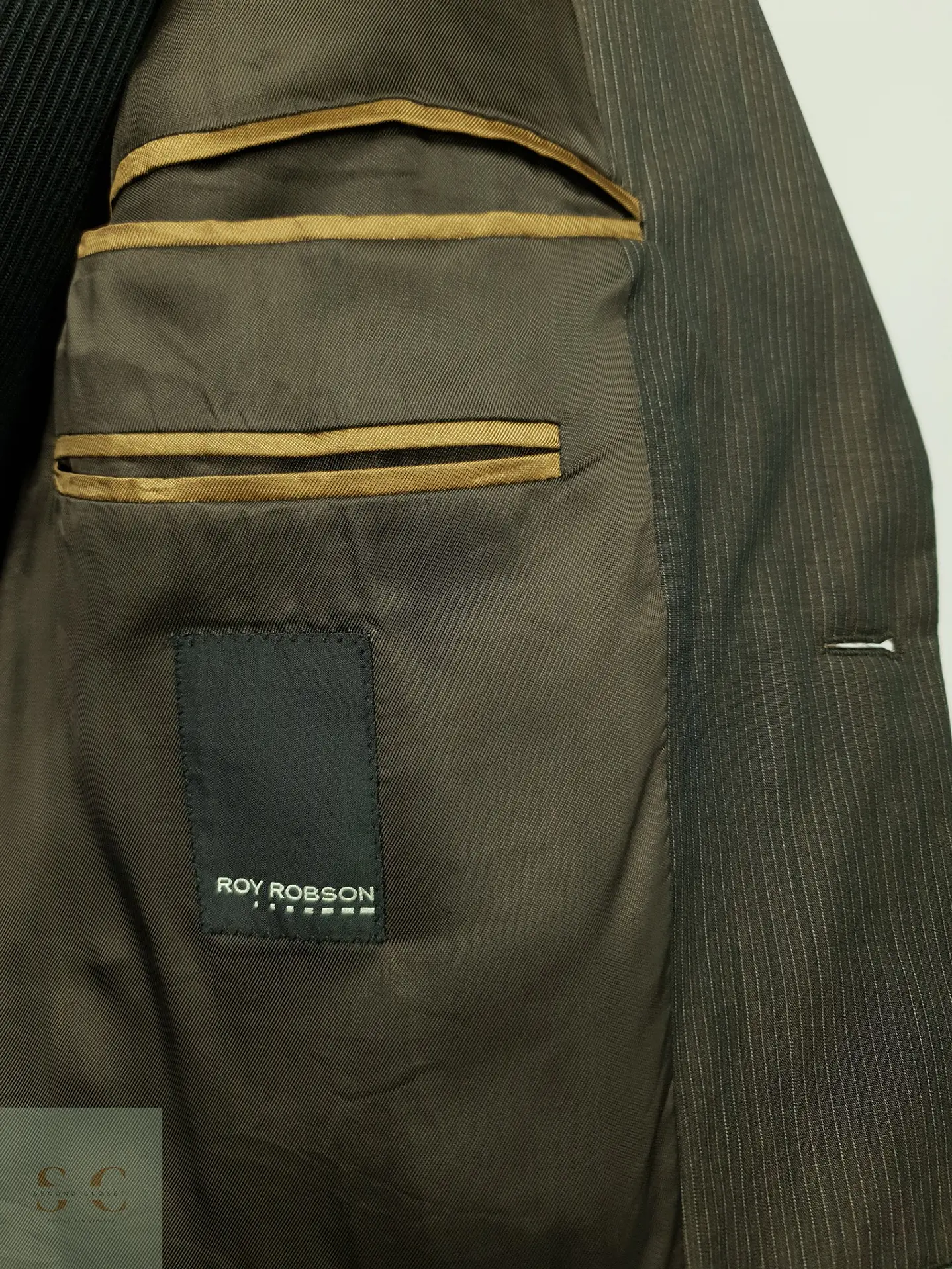 Blazer Sastre de Lana a Rayas Diplomáticas Roy Robson Talla M 7