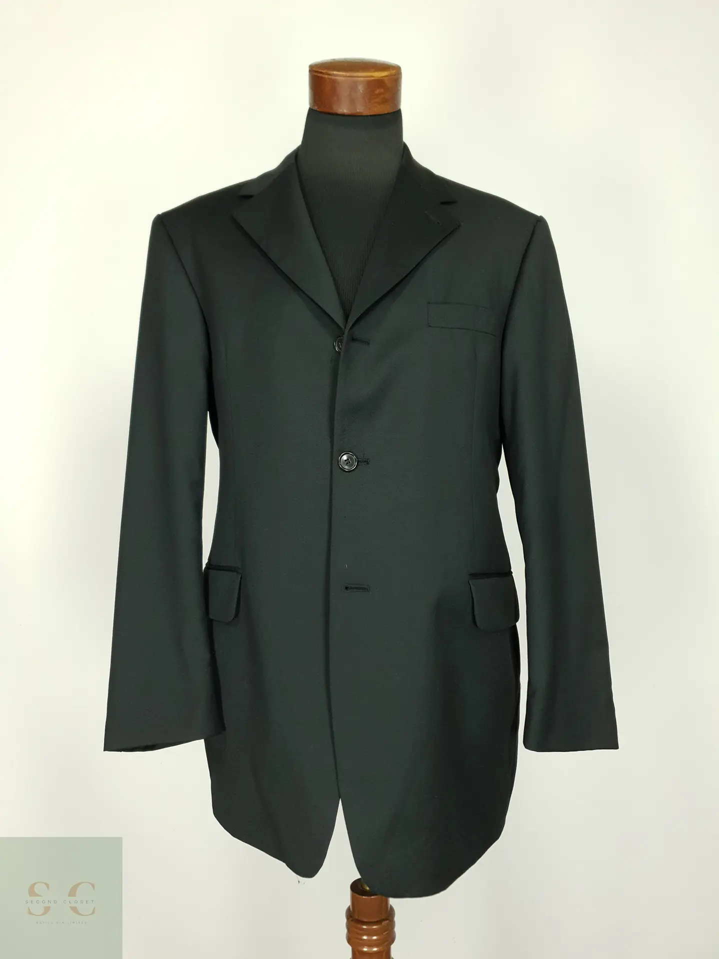 Blazer Clásico de Pura Lana Virgen Paolo Negrato Talla L 2