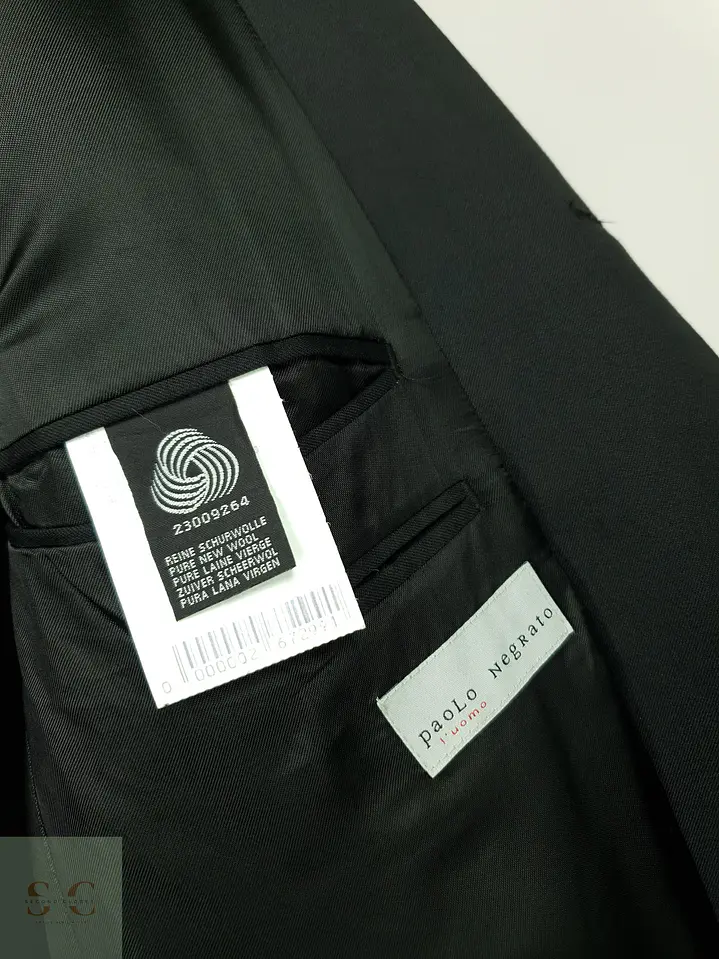 Blazer Clásico de Pura Lana Virgen Paolo Negrato Talla L 6