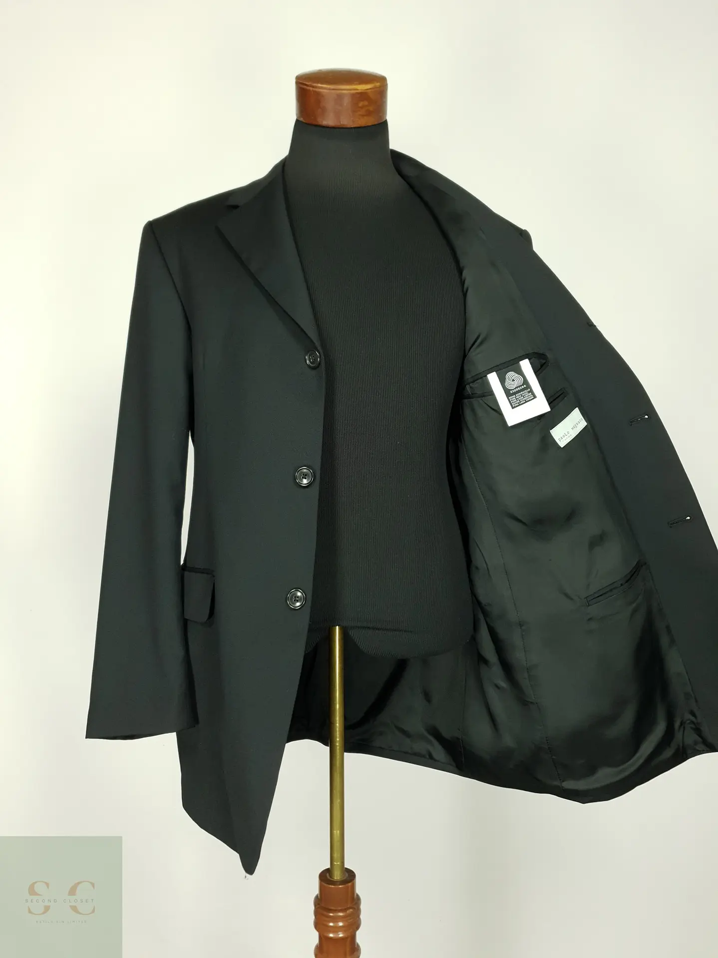 Blazer Clásico de Pura Lana Virgen Paolo Negrato Talla L 7