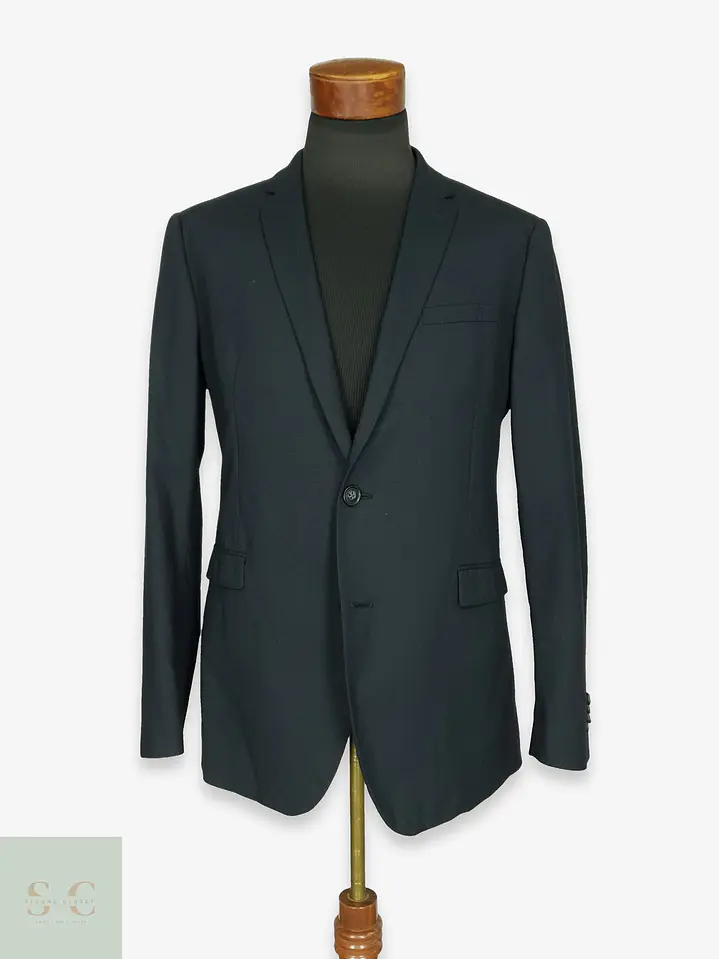 Blazer Formal de Lana y Mezcla Térmica Finshley & Harding Talla M 1