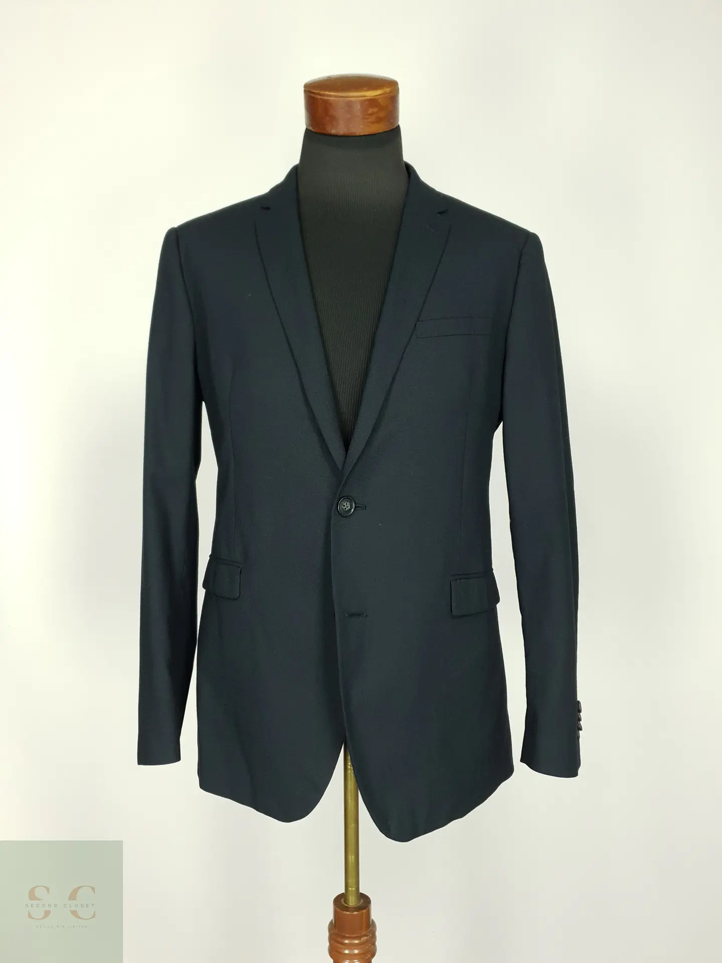 Blazer Formal de Lana y Mezcla Térmica Finshley & Harding Talla M 2