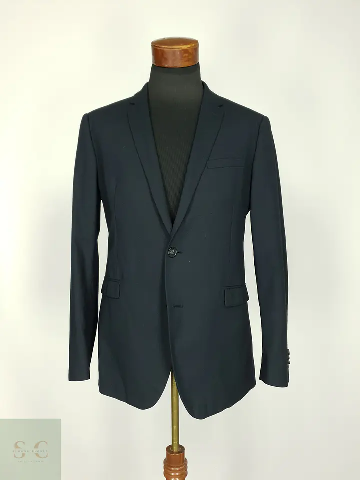 Blazer Formal de Lana y Mezcla Térmica Finshley & Harding Talla M 2