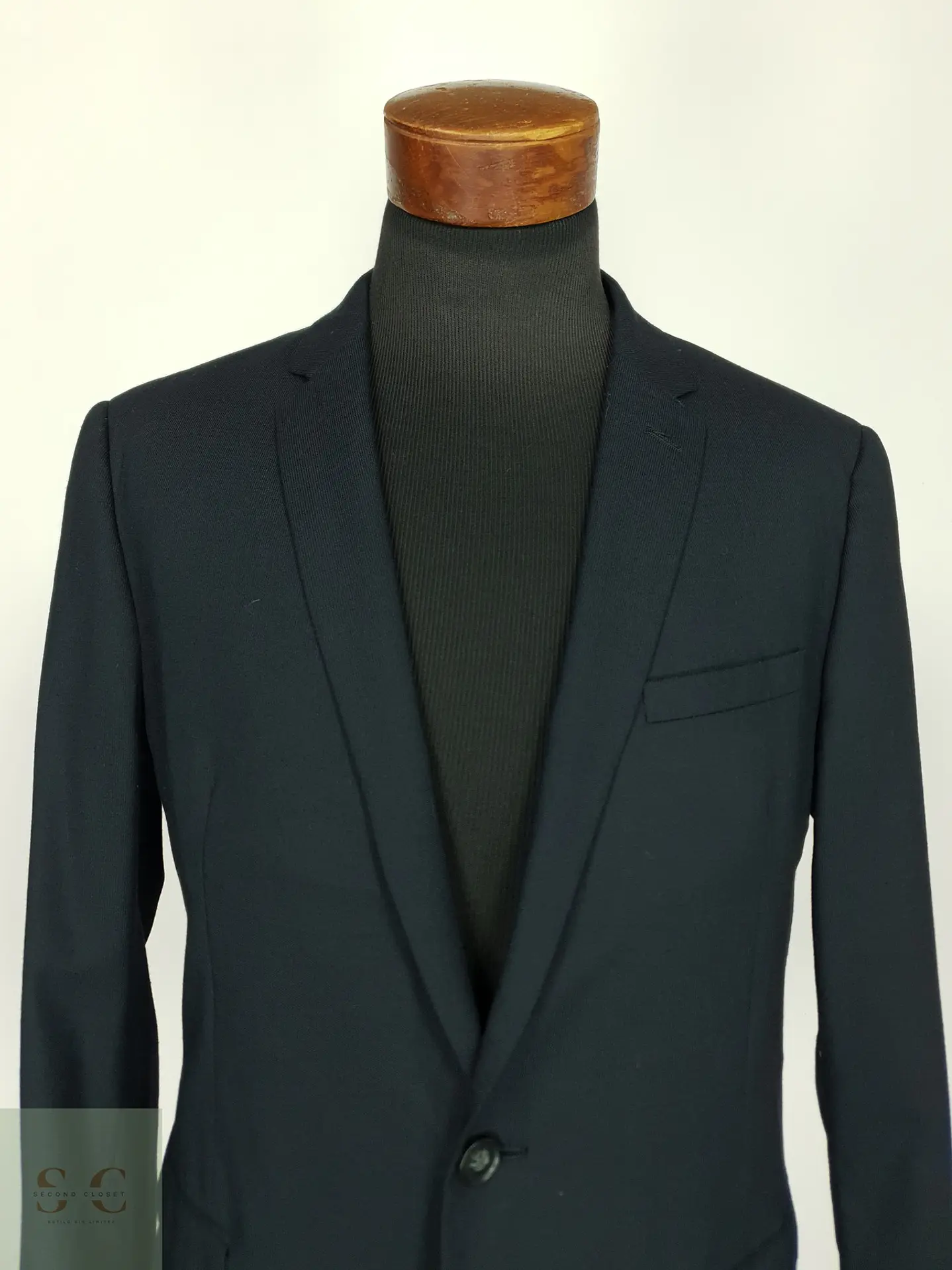 Blazer Formal de Lana y Mezcla Térmica Finshley & Harding Talla M 4