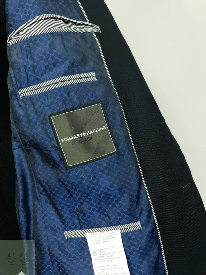 Blazer Formal de Lana y Mezcla Térmica Finshley & Harding Talla M 7