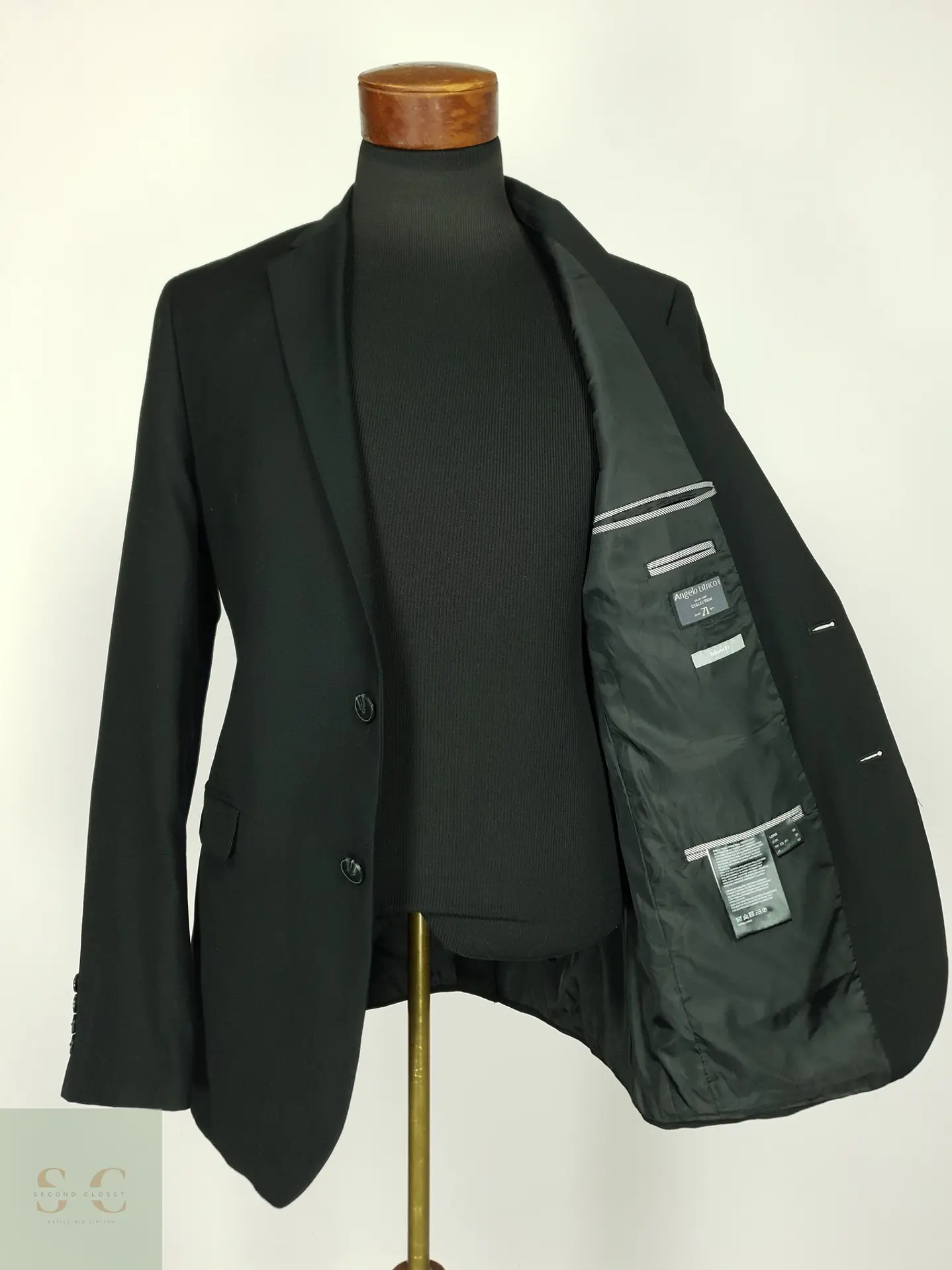 Blazer Formal de Corte Ajustado Angelo Litrico Talla S/SM 7