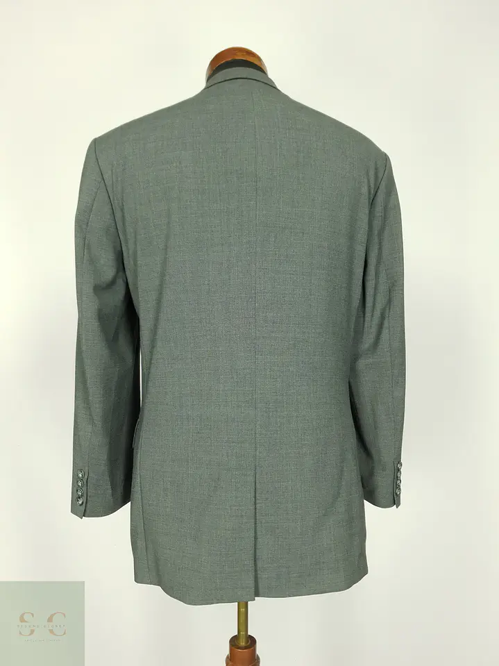 Blazer Sastre Gris de Cuatro Botones Barisal Talla L 9