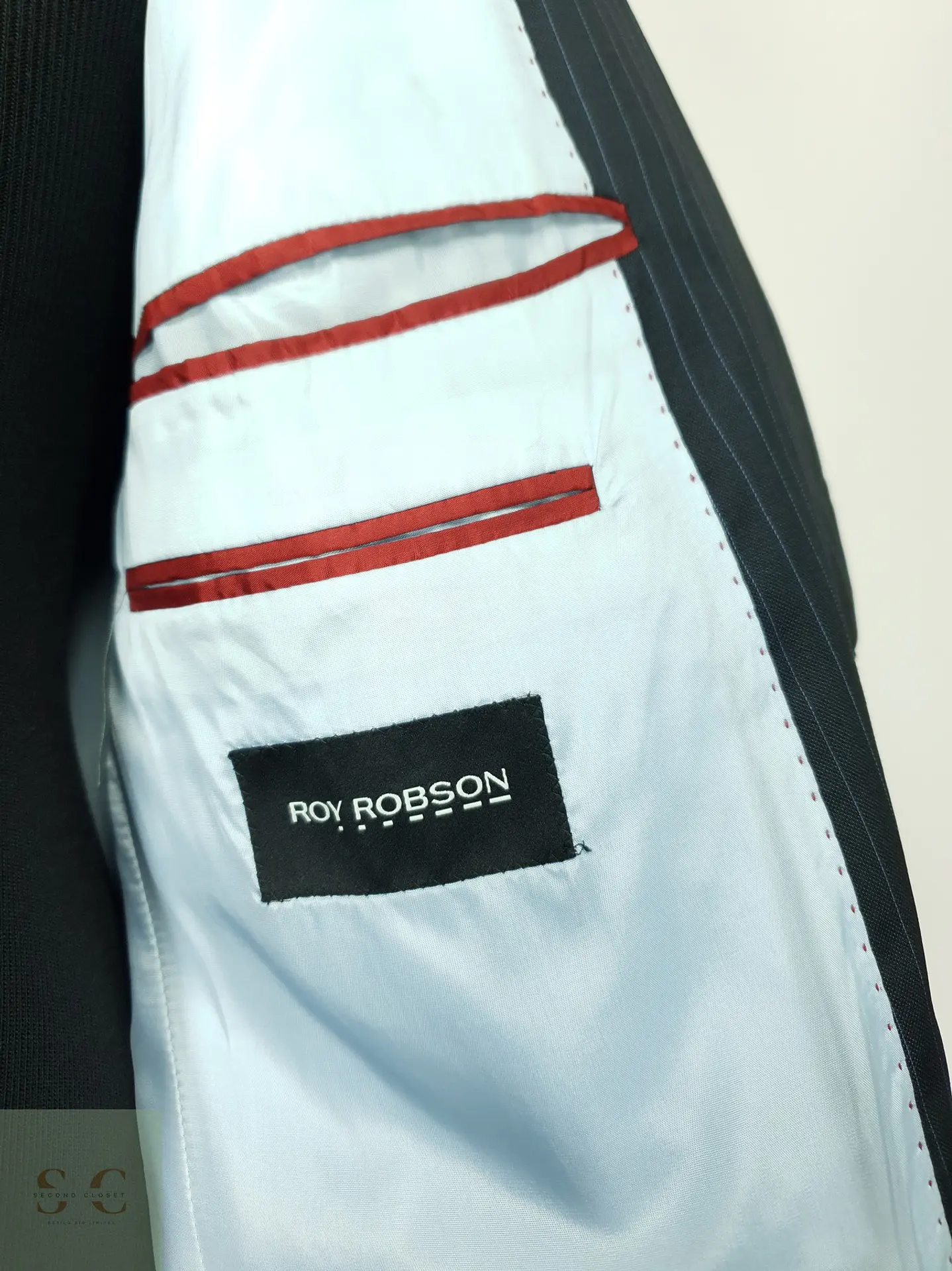 Blazer Sastre Raya Diplomática en Lana Reda Super 130's Roy Robson Talla L 7