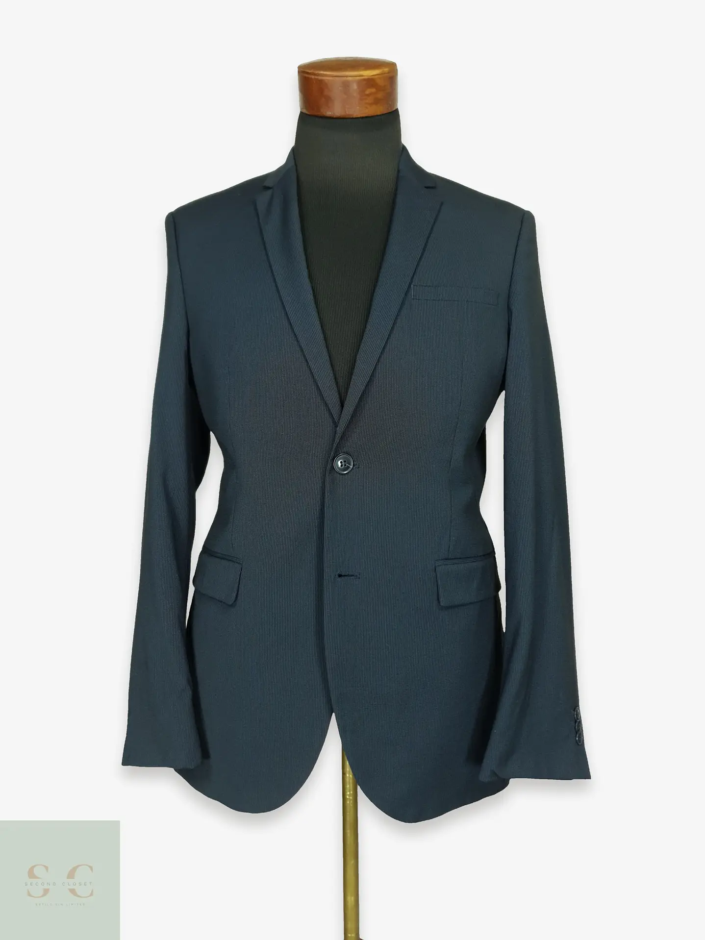 Blazer Estructurado Slim Fit Azul Marino C&A Talla S 1