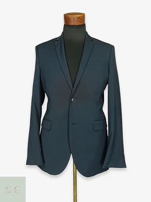 Blazer Estructurado Slim Fit Azul Marino C&A Talla S