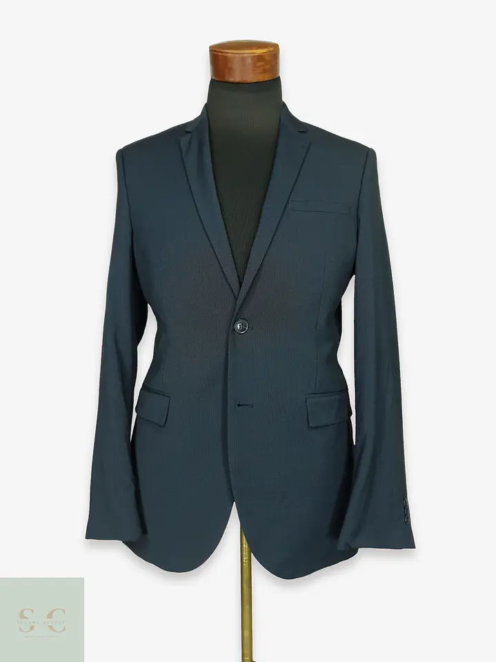Blazer Estructurado Slim Fit Azul Marino C&A Talla S 1