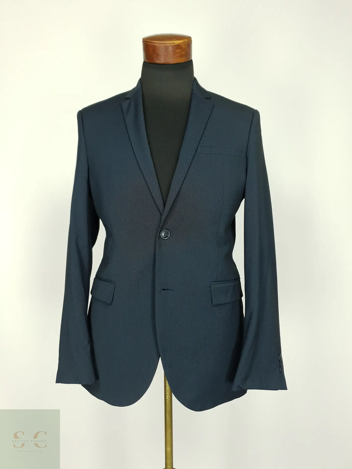 Blazer Estructurado Slim Fit Azul Marino C&A Talla S 2