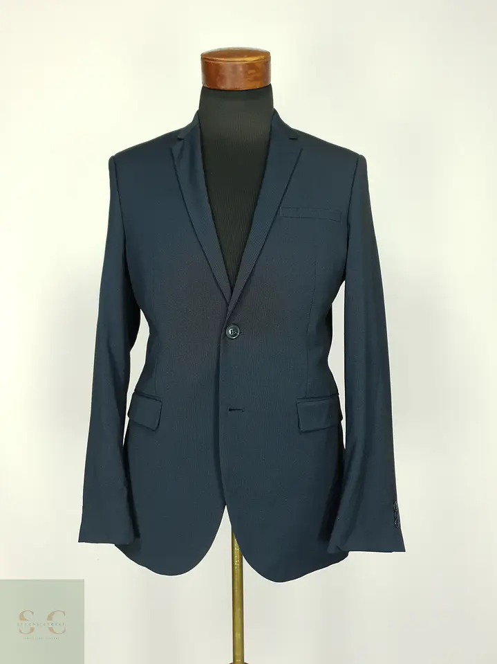 Blazer Estructurado Slim Fit Azul Marino C&A Talla S 2