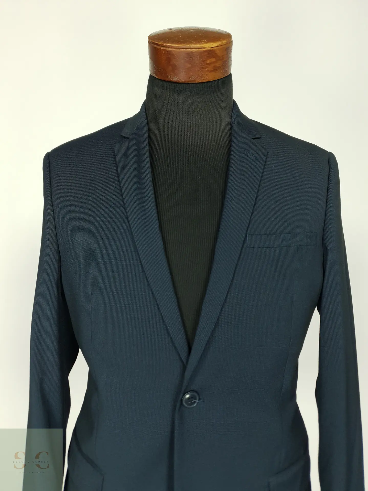 Blazer Estructurado Slim Fit Azul Marino C&A Talla S 4