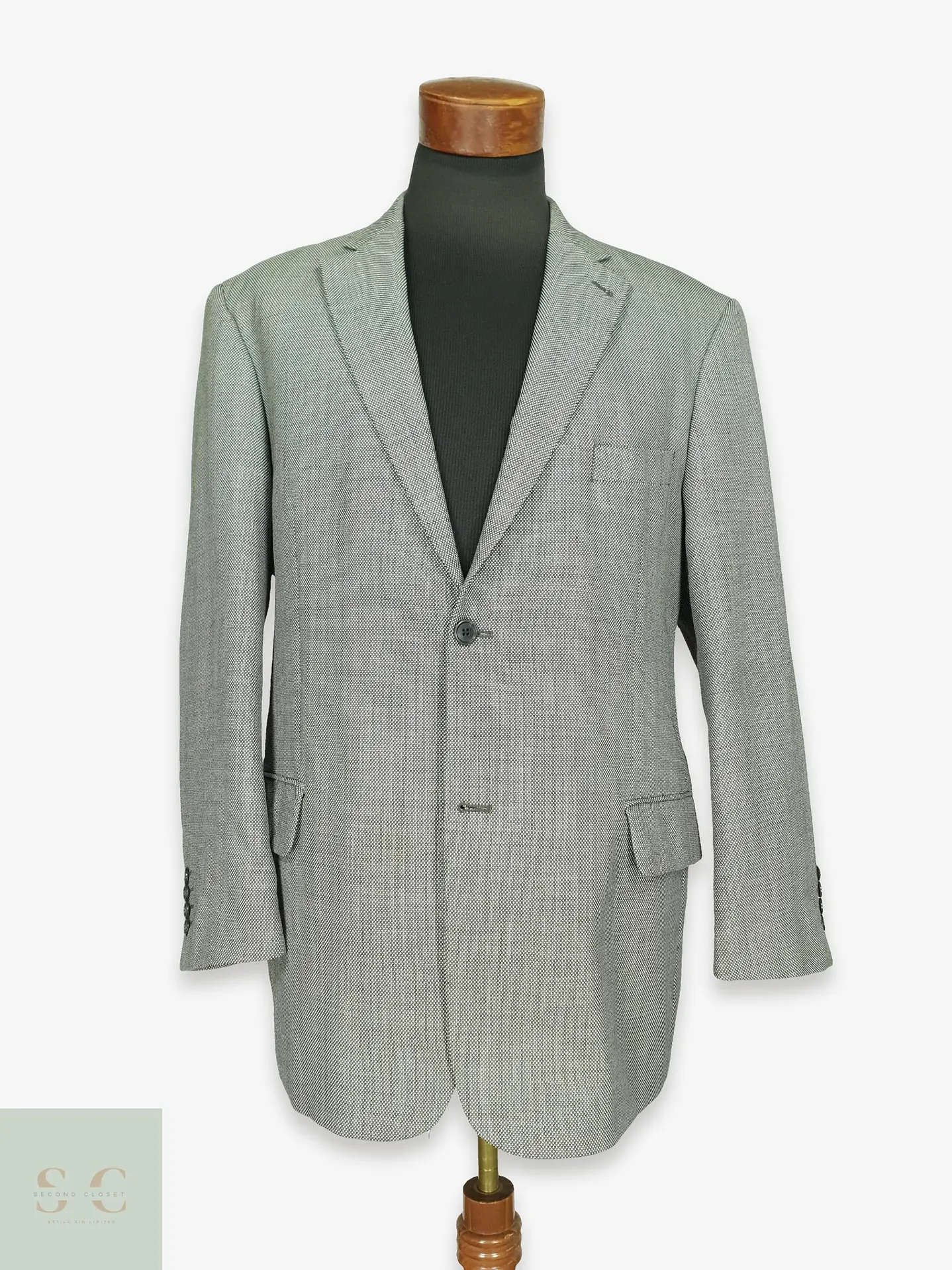 Blazer Estructurado Micropatrón Bicolor CANDA Talla L/XL 1