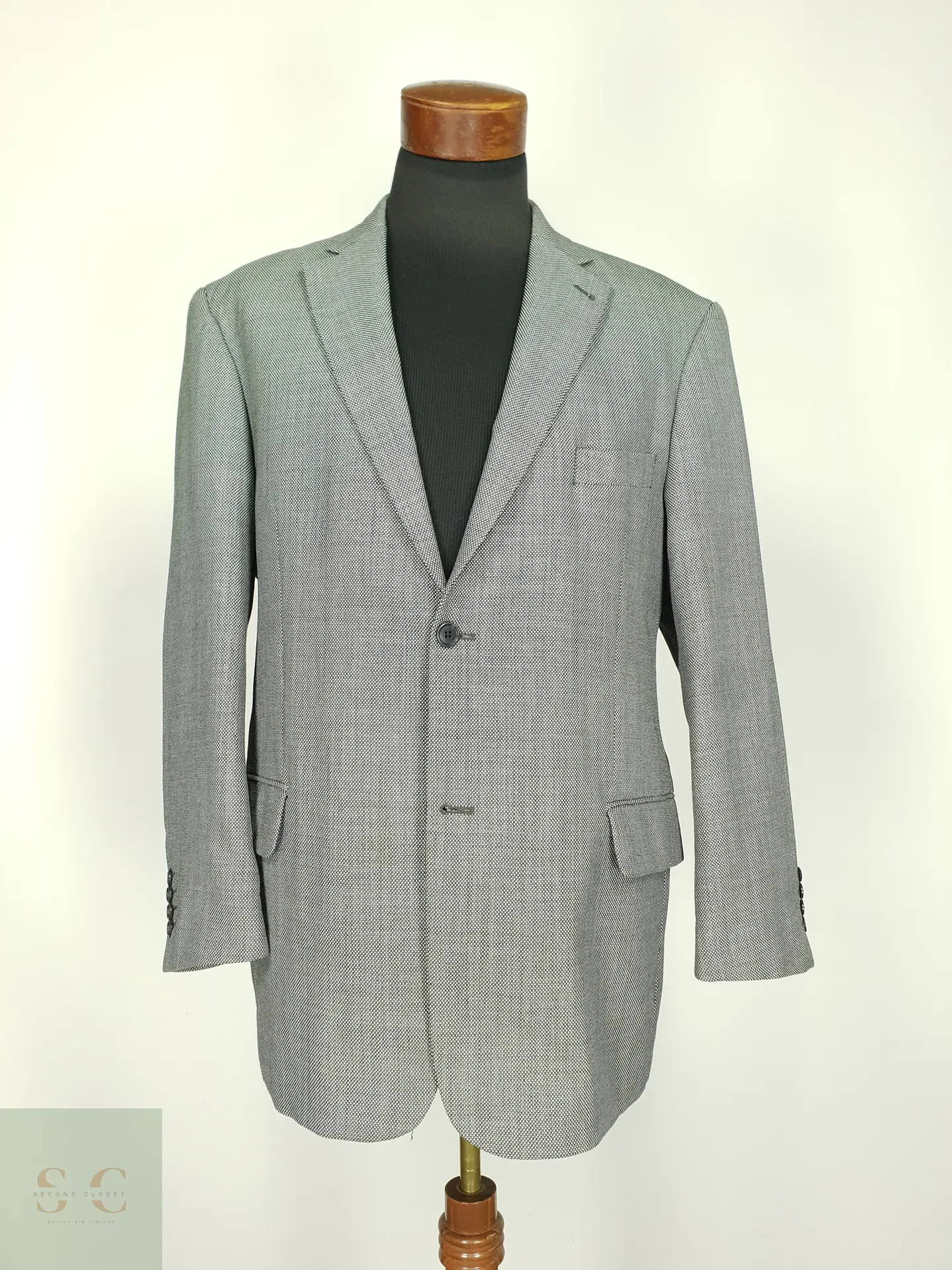Blazer Estructurado Micropatrón Bicolor CANDA Talla L/XL 2