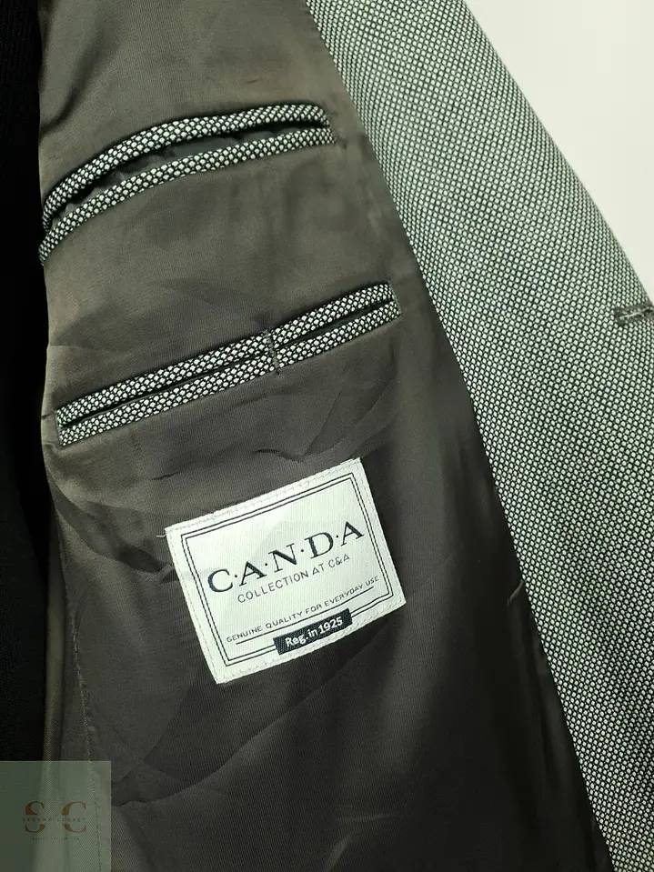Blazer Estructurado Micropatrón Bicolor CANDA Talla L/XL 7