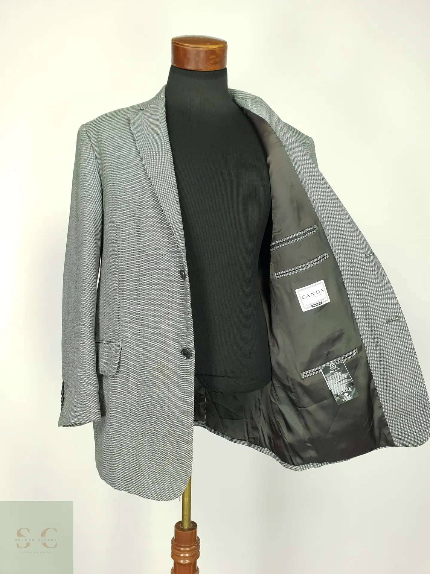 Blazer Estructurado Micropatrón Bicolor CANDA Talla L/XL 8
