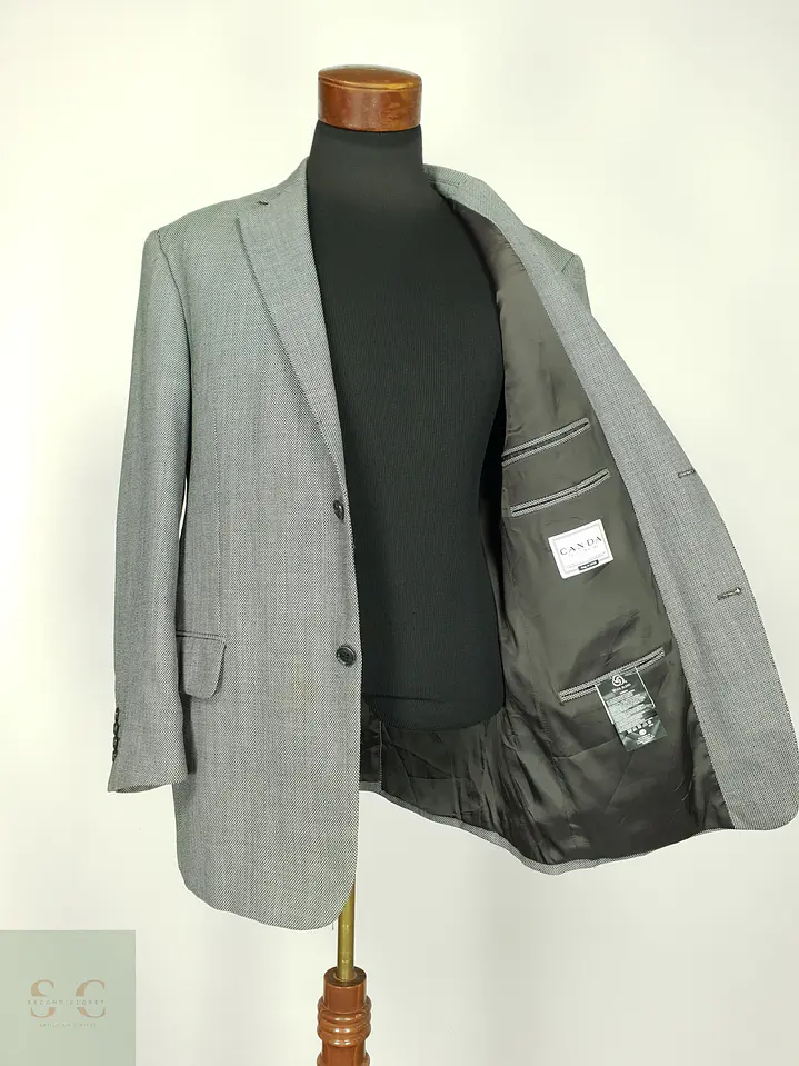 Blazer Estructurado Micropatrón Bicolor CANDA Talla L/XL 8