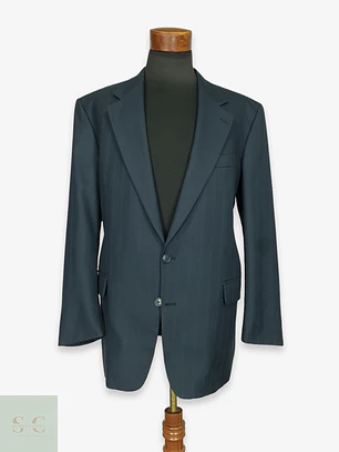 Blazer Formal en Raya Diplomática Mario Barutti Talla XL/XXL