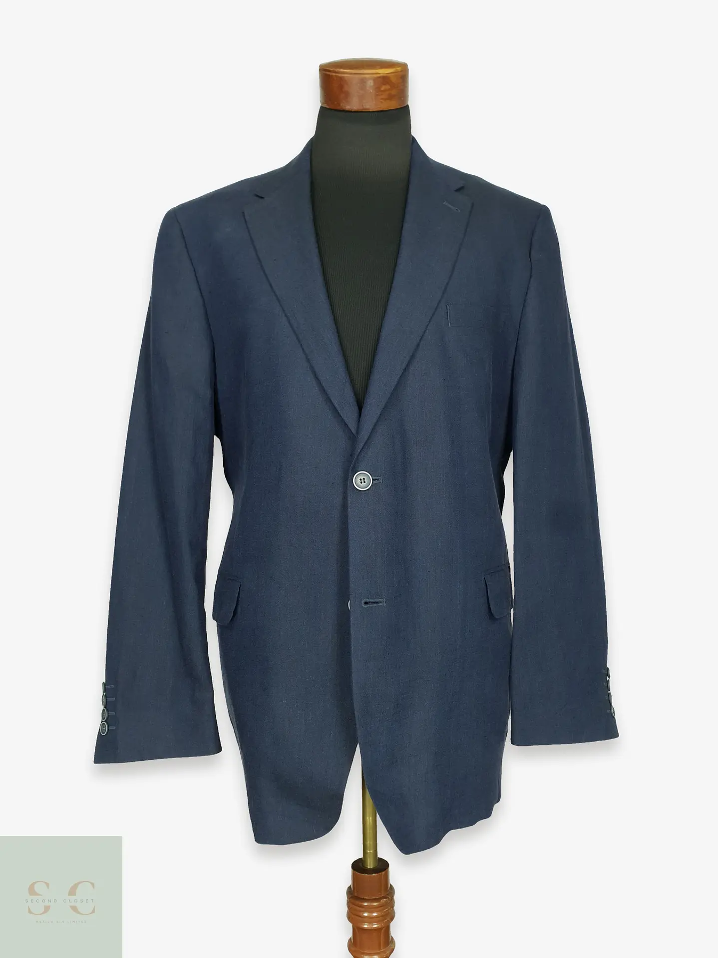 Blazer Estructurado de Lino Canda Talla L/XL 1
