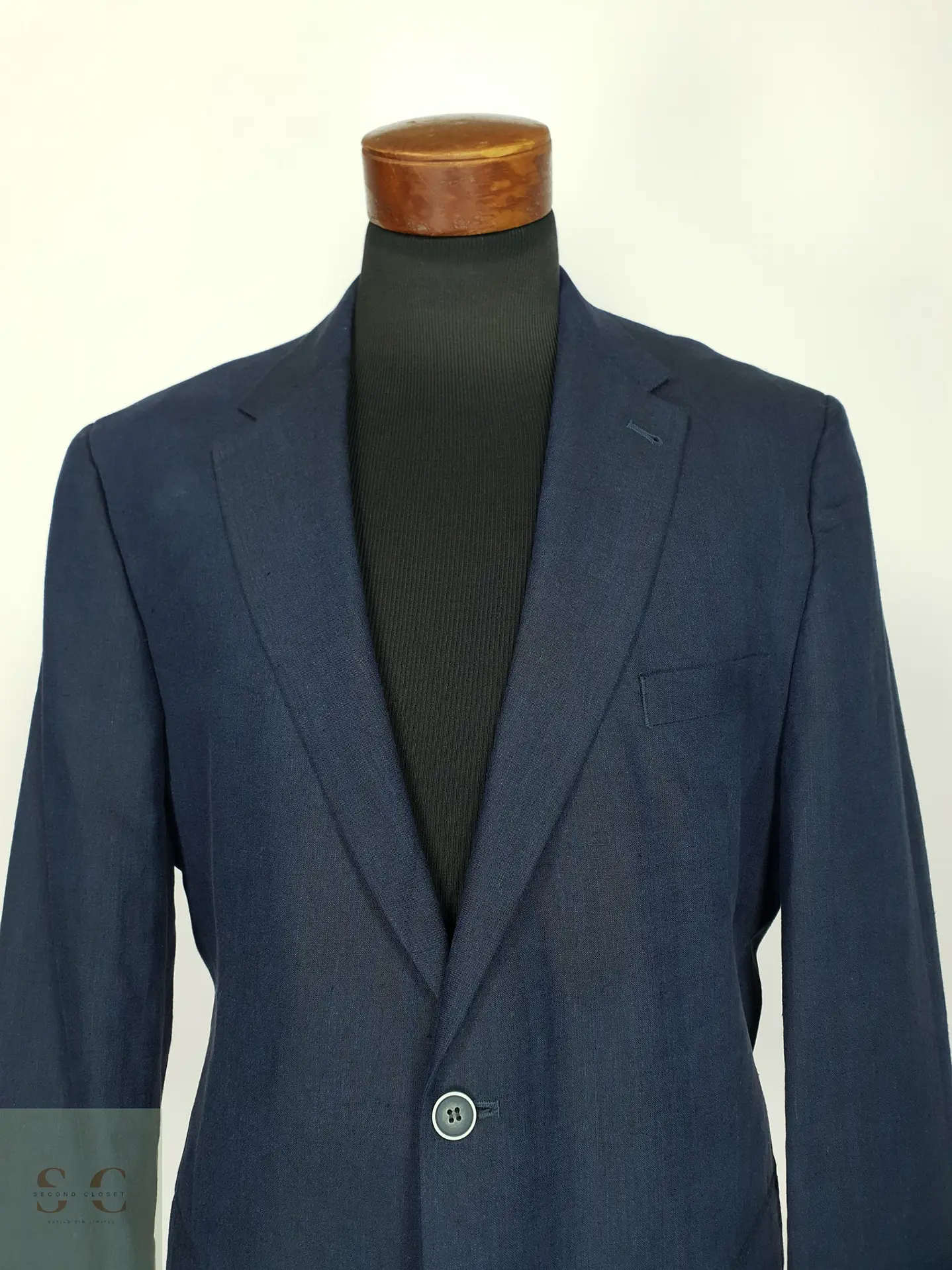 Blazer Estructurado de Lino Canda Talla L/XL 4