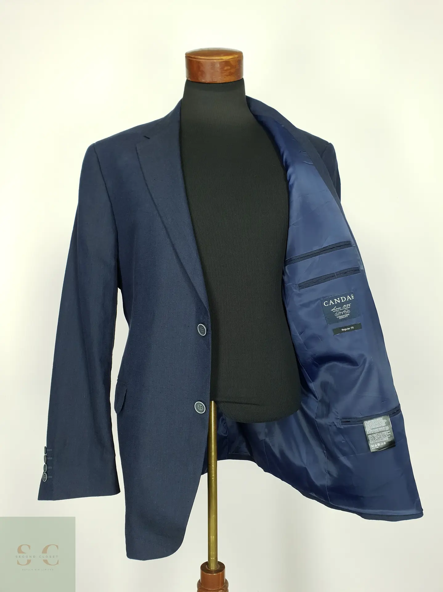 Blazer Estructurado de Lino Canda Talla L/XL 8
