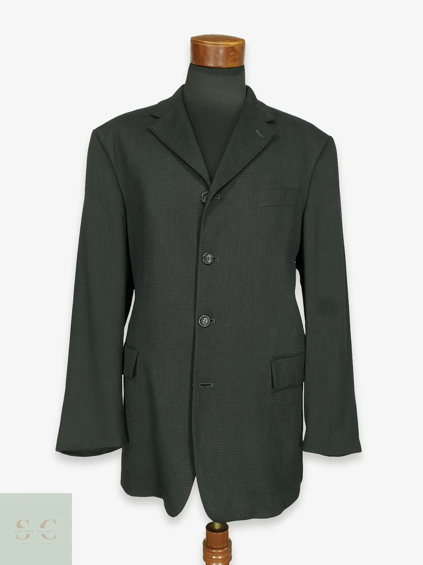 Blazer Estructurado de Tejido Texturizado 100 Cento Mila Talla XXL 1