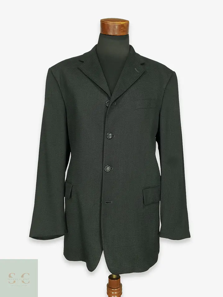 Blazer Estructurado de Tejido Texturizado 100 Cento Mila Talla XXL 1