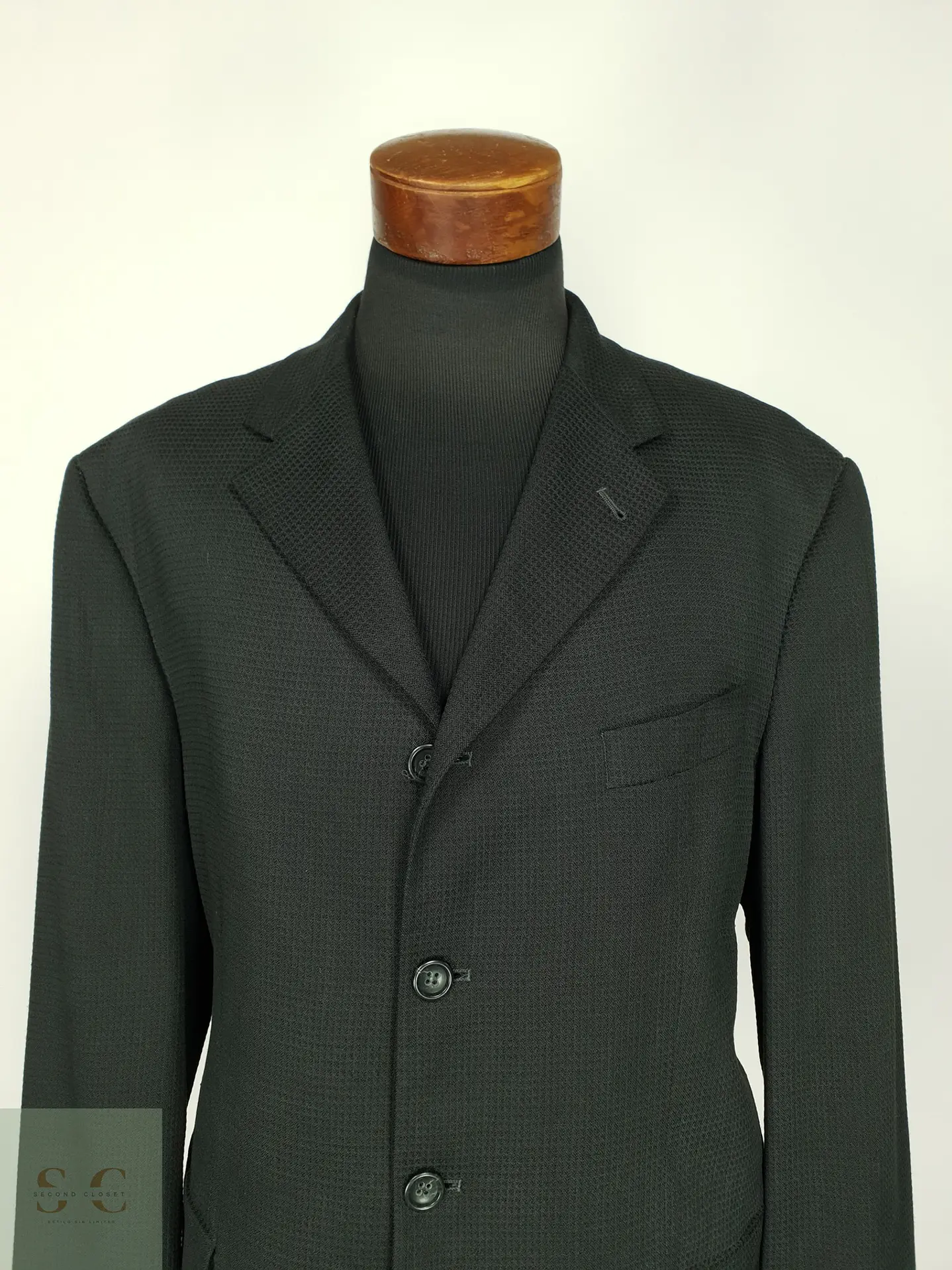 Blazer Estructurado de Tejido Texturizado 100 Cento Mila Talla XXL 4