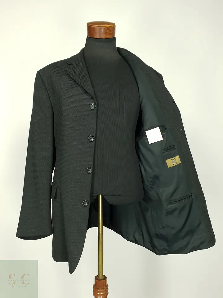 Blazer Estructurado de Tejido Texturizado 100 Cento Mila Talla XXL 8