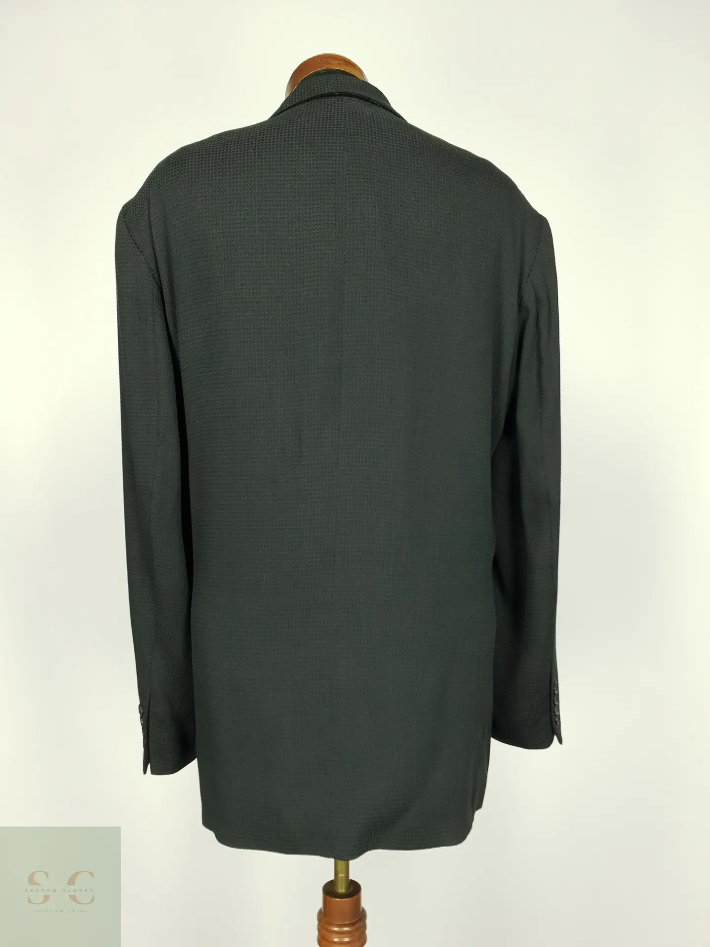Blazer Estructurado de Tejido Texturizado 100 Cento Mila Talla XXL 9