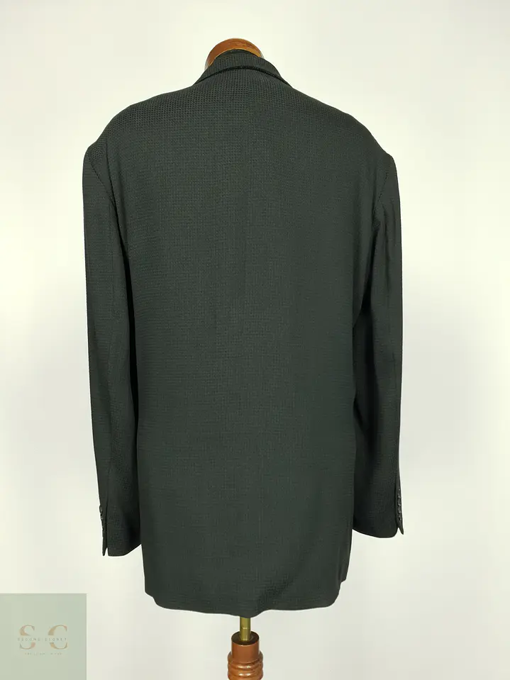 Blazer Estructurado de Tejido Texturizado 100 Cento Mila Talla XXL 9