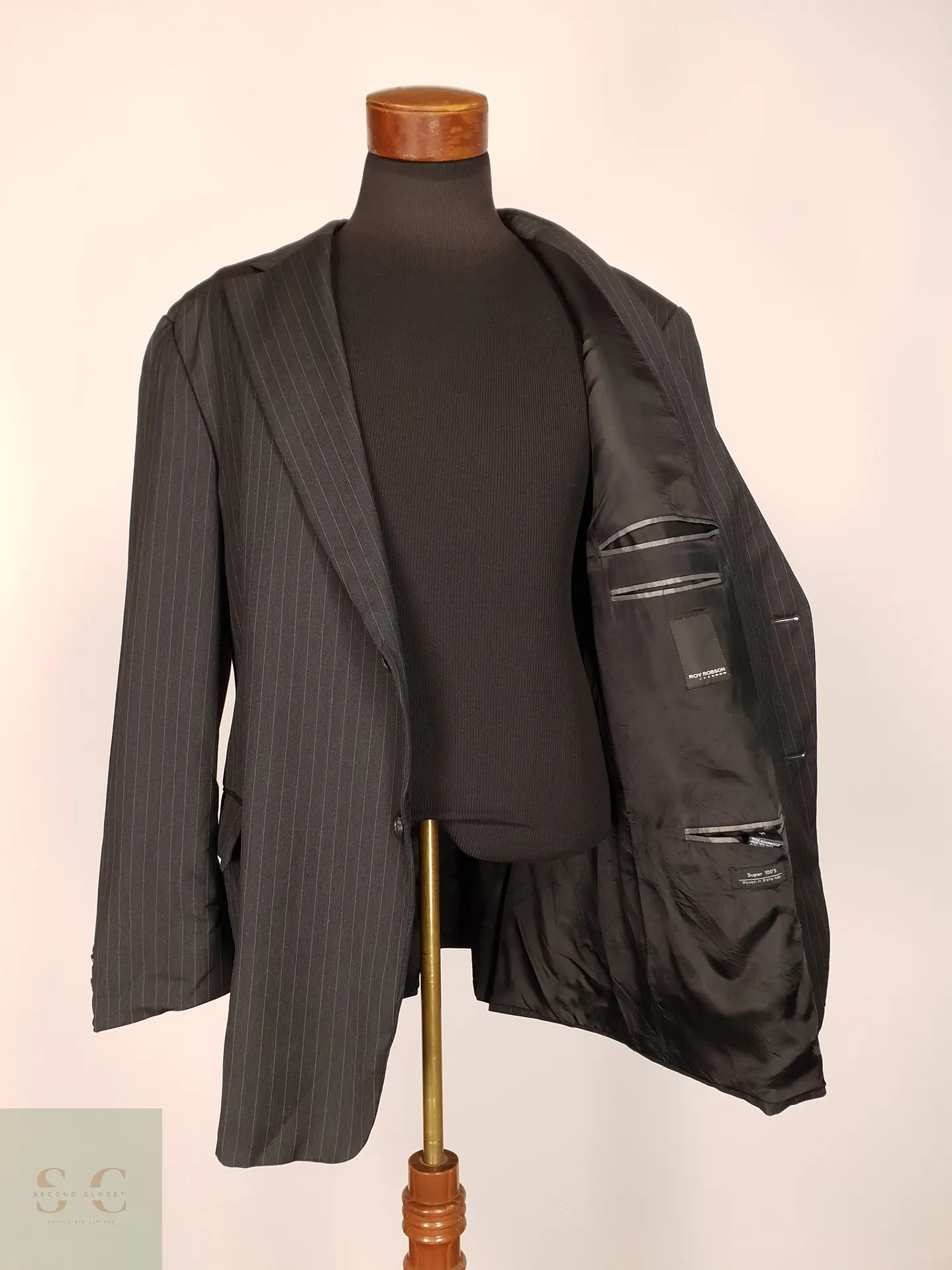 Blazer Diplomático de Lana Super 100s Roy Robson Talla XXL 8