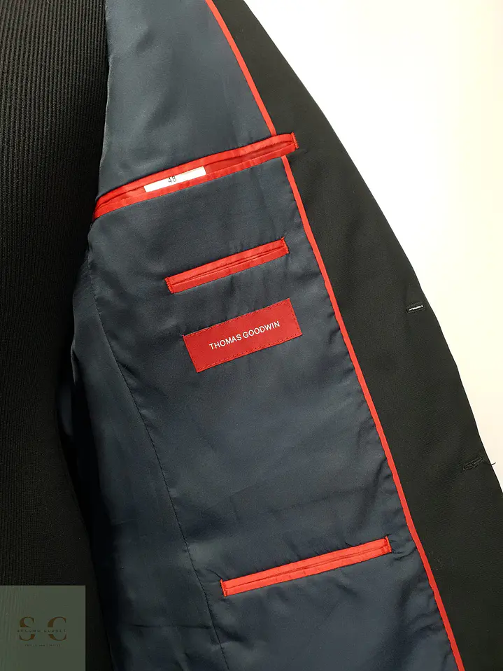 Blazer Formal de Dos Botones Thomas Goodwin Talla S 6