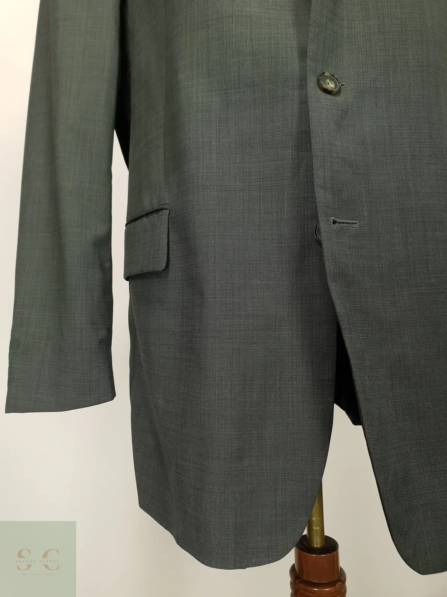 Blazer Formal de Lana Super 110s Hemlock Talla XL/XXL 3
