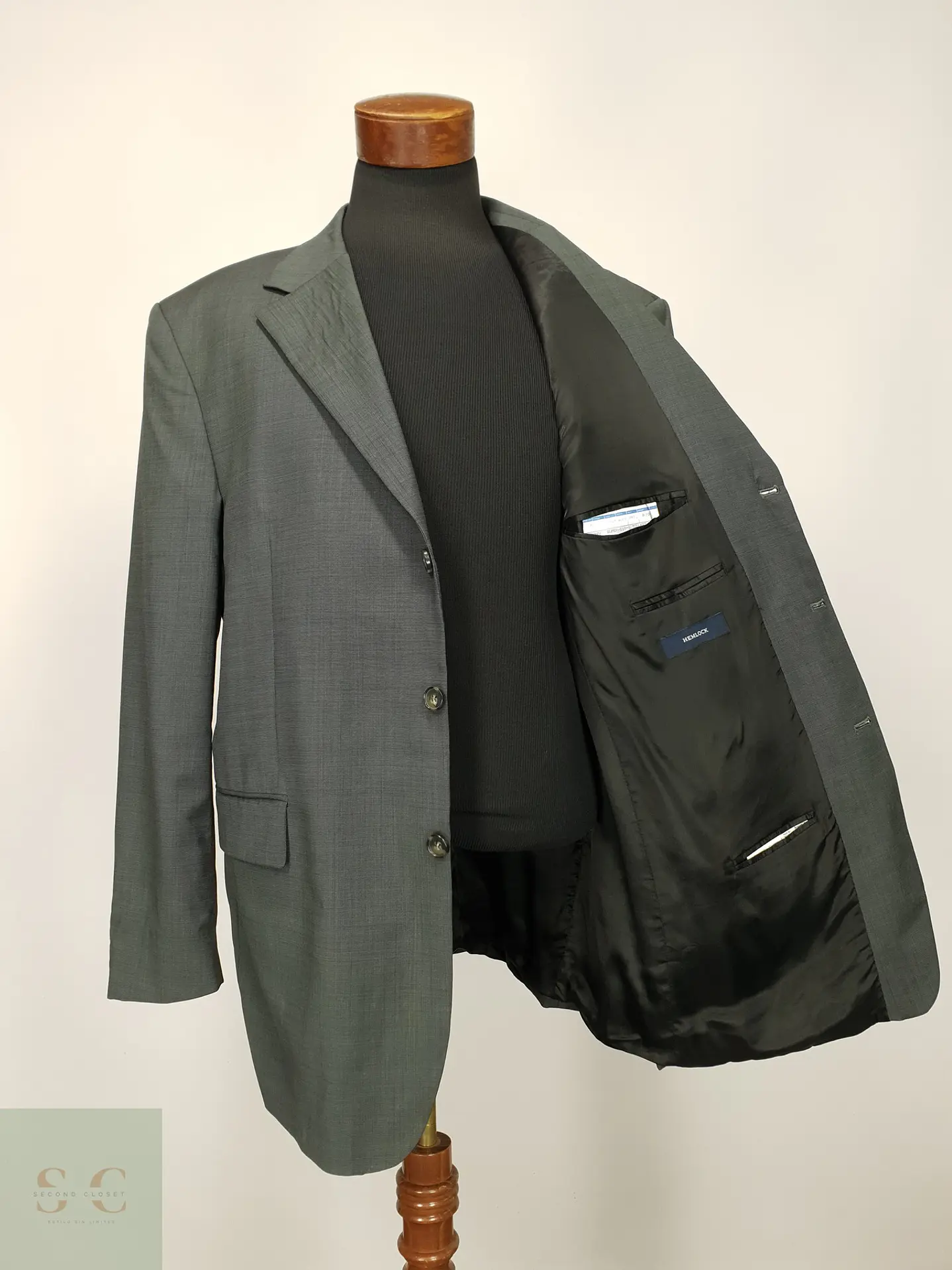 Blazer Formal de Lana Super 110s Hemlock Talla XL/XXL 8