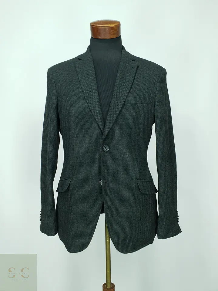 Blazer Semi-Estructurado Microestructurado Angelo Litrico Talla M/L 2
