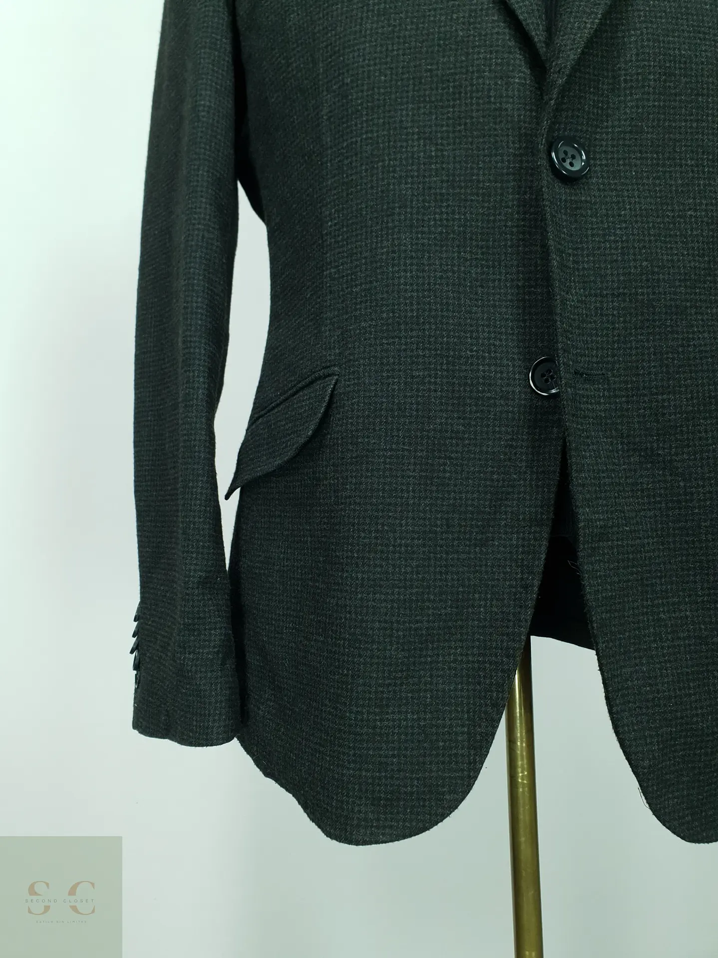 Blazer Semi-Estructurado Microestructurado Angelo Litrico Talla M/L 3