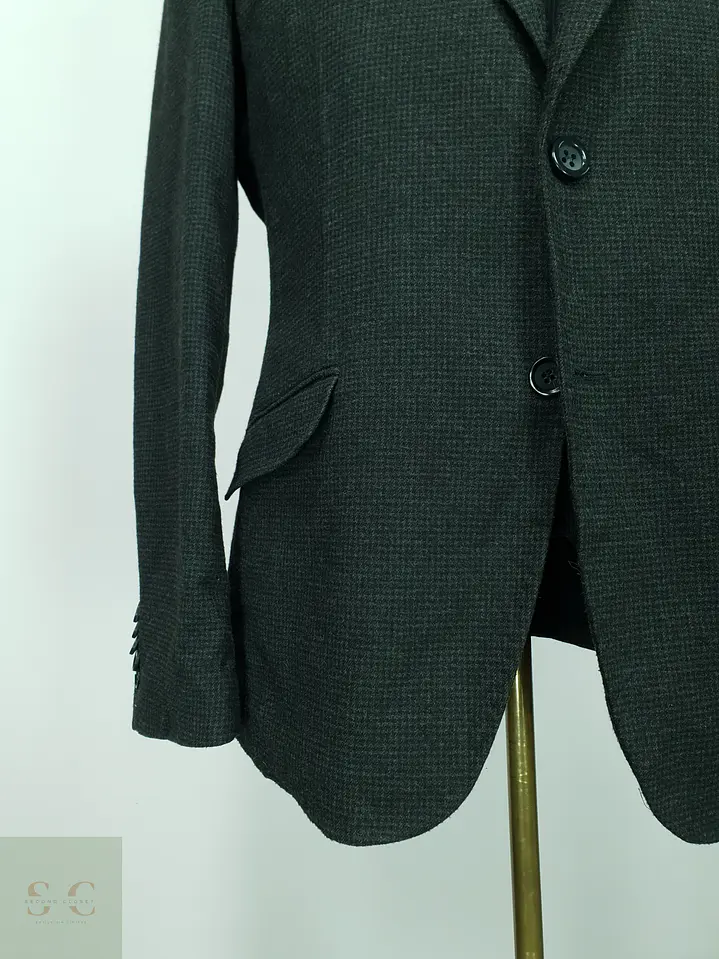 Blazer Semi-Estructurado Microestructurado Angelo Litrico Talla M/L 3