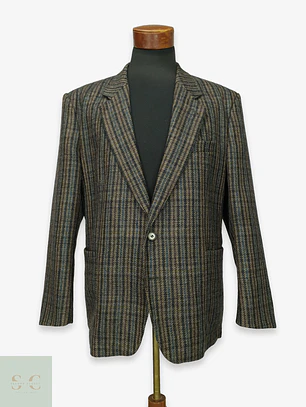 Blazer de Tweed en Pura Lana Virgen Talla XL/XXL