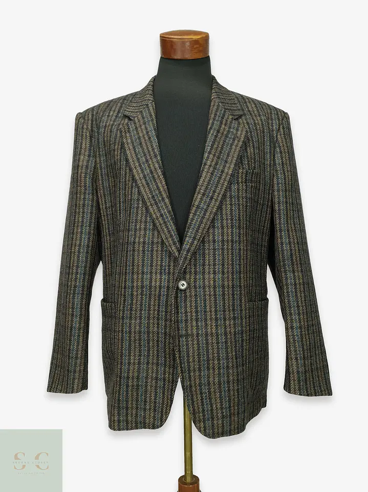 Blazer de Tweed en Pura Lana Virgen Talla XL/XXL 1