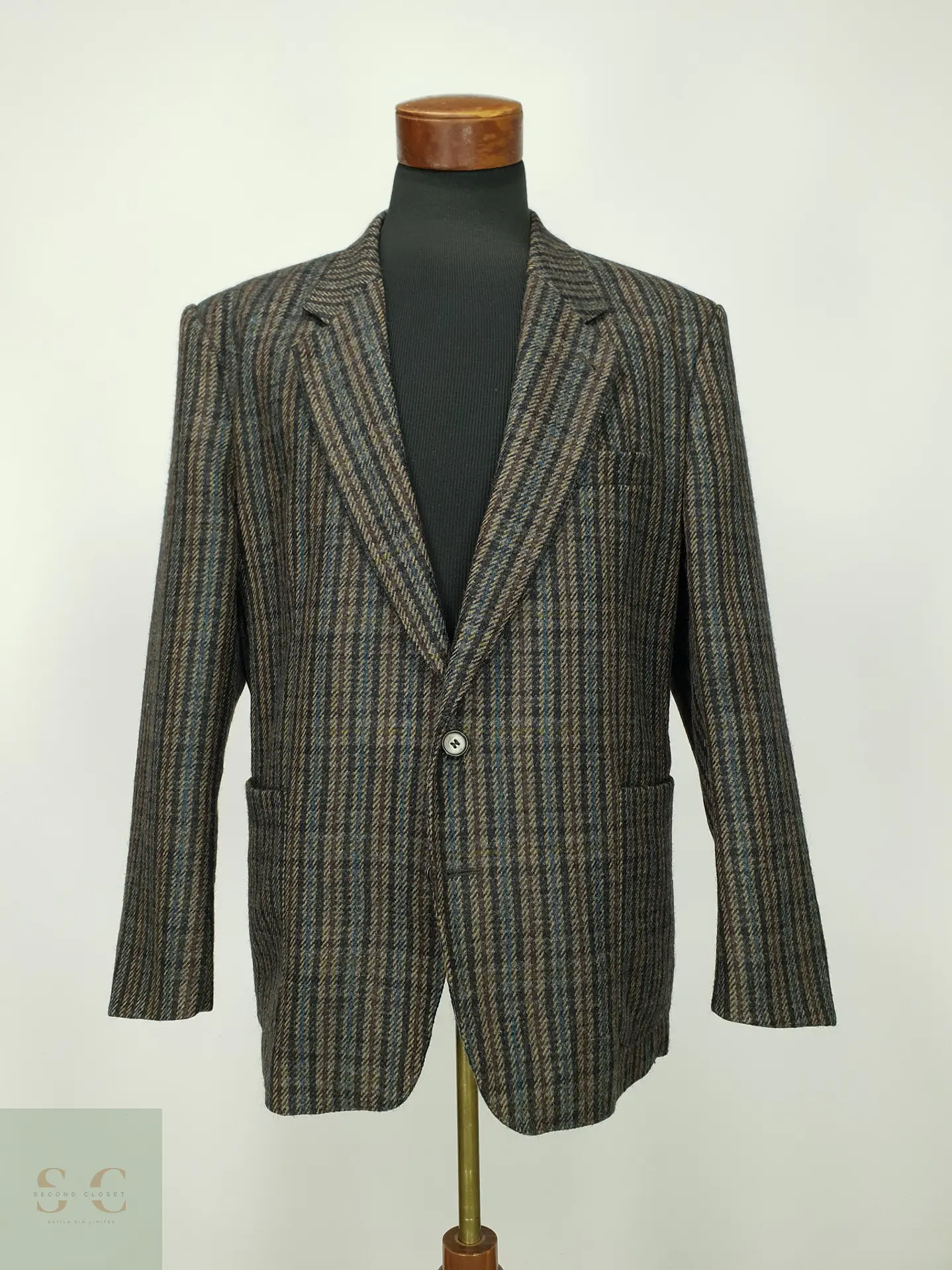 Blazer de Tweed en Pura Lana Virgen Talla XL/XXL 2