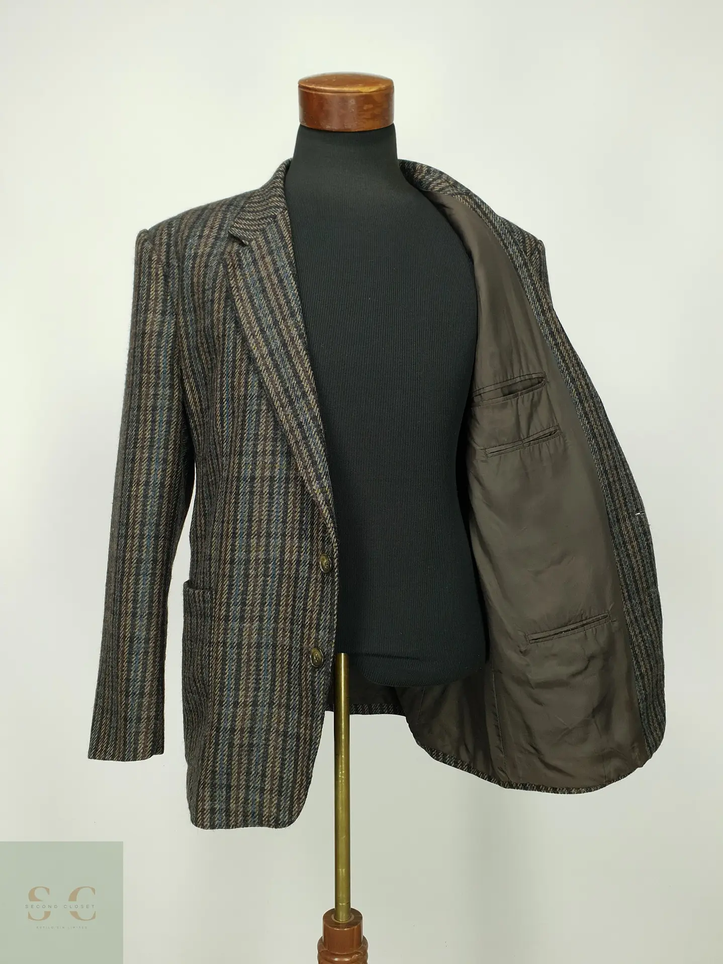 Blazer de Tweed en Pura Lana Virgen Talla XL/XXL 7