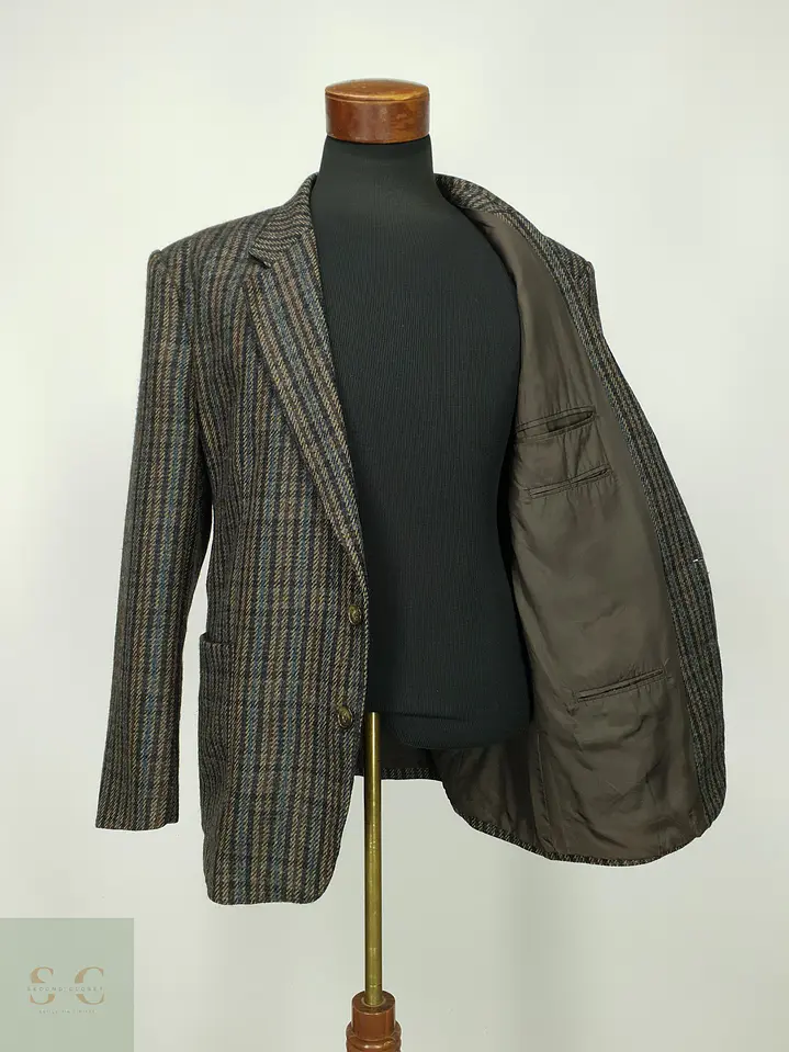Blazer de Tweed en Pura Lana Virgen Talla XL/XXL 7