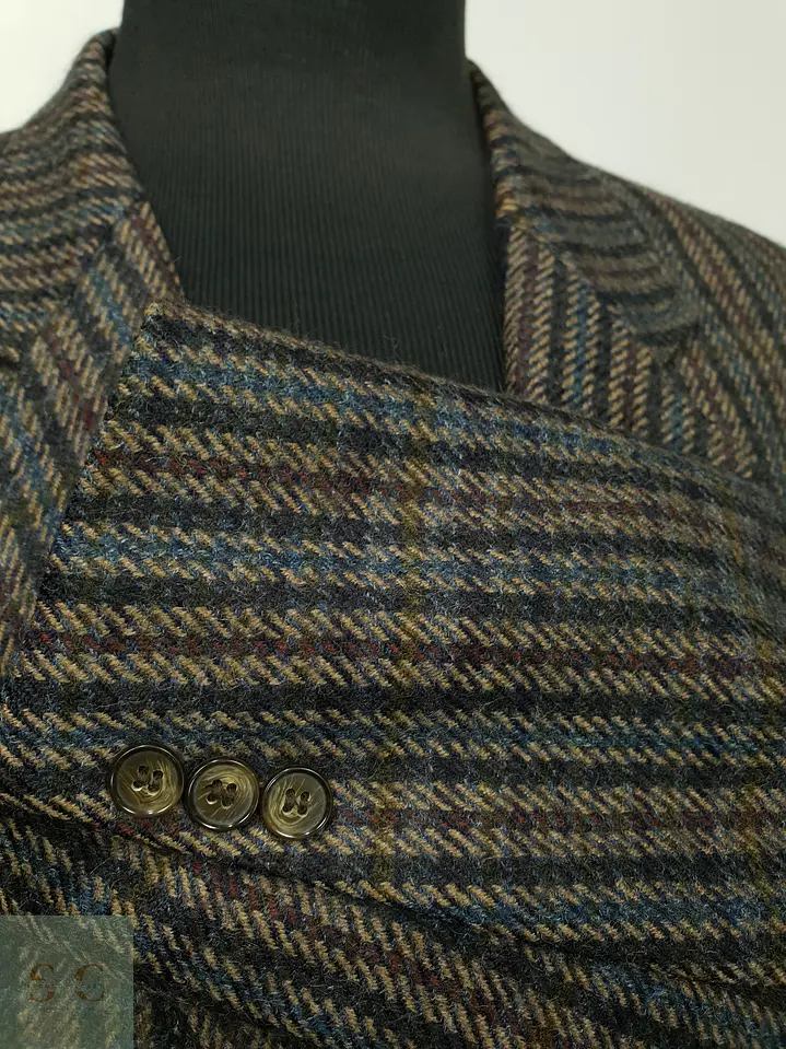 Blazer de Tweed en Pura Lana Virgen Talla XL/XXL 8