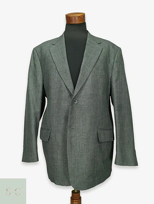 Blazer Sastre Texturizado Gris Melange Canda Talla XXL/XXXL