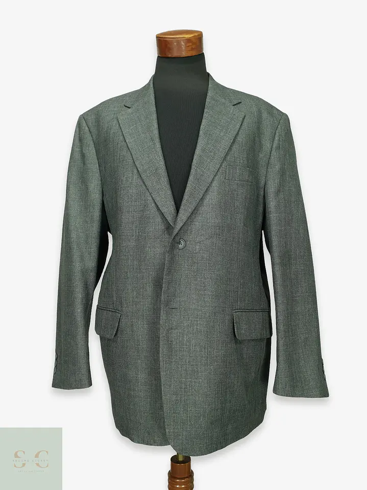 Blazer Sastre Texturizado Gris Melange Canda Talla XXL/XXXL 1